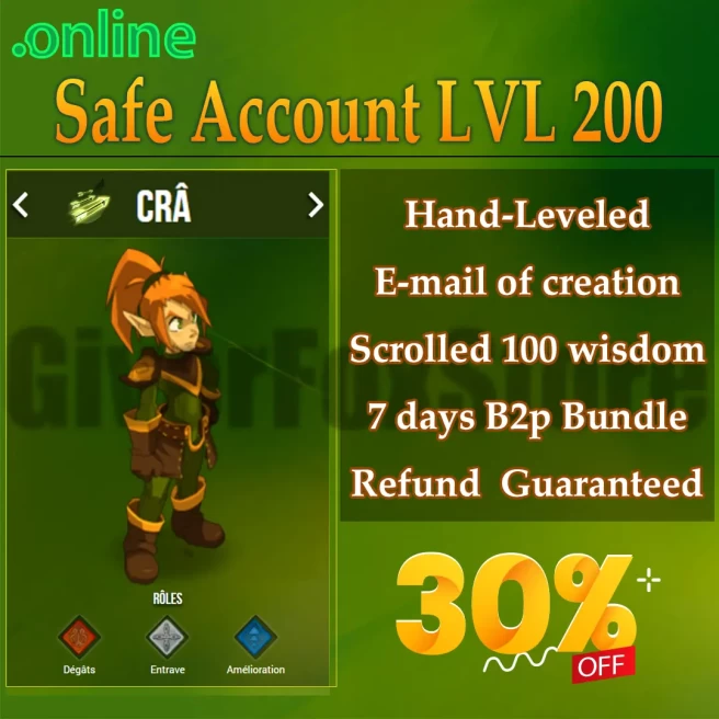 Hellmina>[ cra Level 200 ] - Never Verified Account (Auto Delivery)