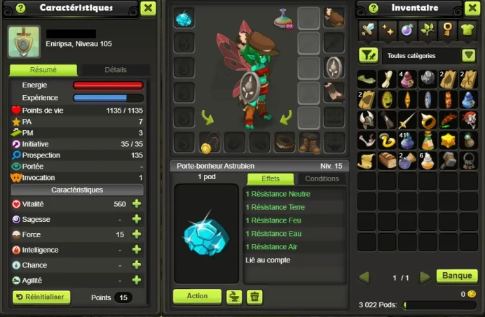 ENI 105 (Dofus Kaliptus) Kelerog !! Jamais Certifie, 100% Safe