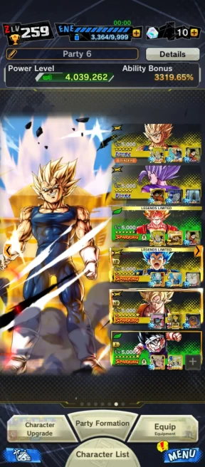 D315-Vip Account-11 UL(Beast Gohan+Majin Vegeta+Turles+SS4 Gogeta+Goku Uis+Gohan+Gogeta+Rose)+51 Legend+Nice Team Ready PVP+Good Zenkai+Vip Equi
