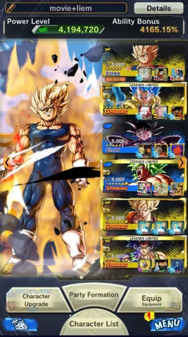 D317-VIP ACCOUNT-10 ULTRA(Beast Gohan+Majin+Turles+SS4 Gogeta+Gohan+Vegito+Gogeta)+54 Legend+Vip Equipment+Good Zenkai+Zamasu Zenkai+Vegito