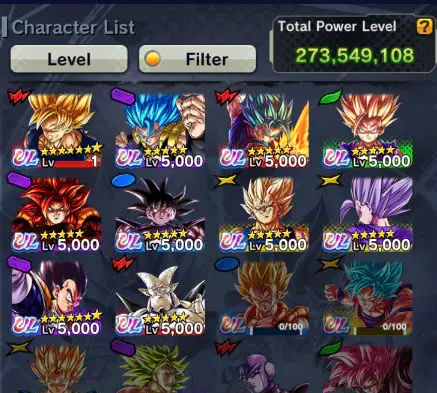 D317-VIP ACCOUNT-10 ULTRA(Beast Gohan+Majin+Turles+SS4 Gogeta+Gohan+Vegito+Gogeta)+54 Legend+Vip Equipment+Good Zenkai+Zamasu Zenkai+Vegito