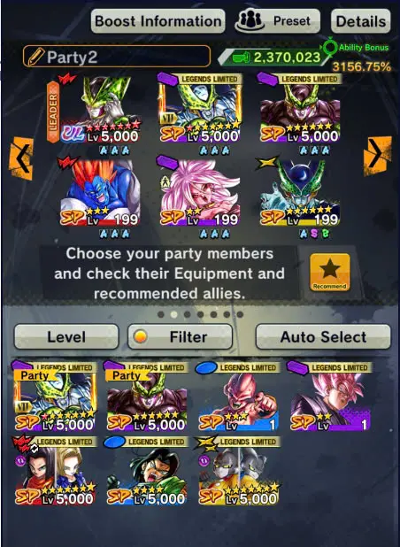 D318-IOS+Android-UL Cell Full Red Star+Team Cell+Team Android+Good Equipment+Perfect Cell Zenkai Red star+Gammar+Android 17+Androi 21+Android 16