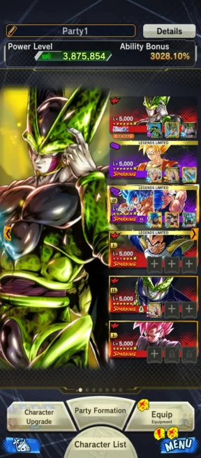 UL Cell 8s+13 Lengeds (cell 6s+gamma+ss2 Goku 8s++super vegeta+android 17 18+Vegeta 10s+ss3 Goku+Ui goku) Have Equip-ANDROID-IOS-BANDAI (577)