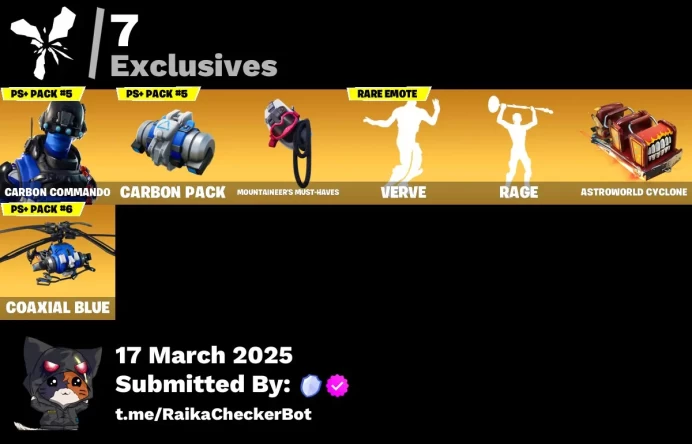 [PC/XBOX] 7 skins | Carbon Commando | The Scientist | Lt. Evergreen | Tart Tycoon | Wooly Warrior | Blizzard Bomber | Manic | Carbon Pack