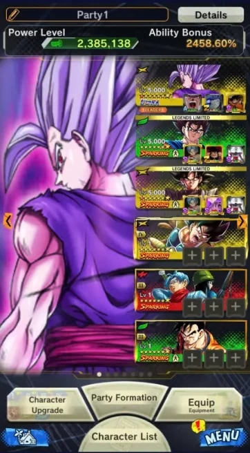 D319-IOS+Android-UL Beast Gohan+Team Black+29 Legend+Good Equipment+New Vegito+Goku Black Red Star+Piccolo+Cell+Trunks+Cell and Freiza+Goku Mini