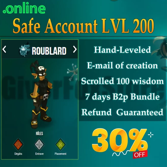 Hellmina>[ Roublard Level 200 ] - Never Verified Account (Auto Delivery)