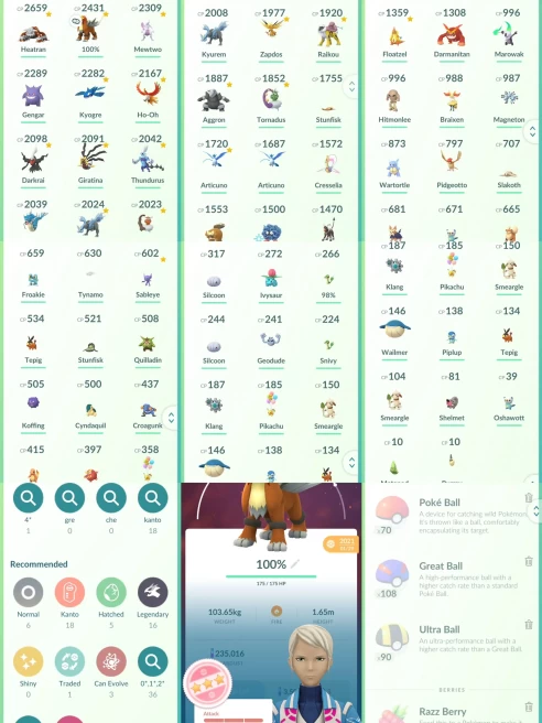 lvl27,have 16 Legndary,100IV Entei,Mewtwo Kyogre Giratina Kyurem Ho-Oh heatran etc,many nice pokemons  N8624