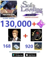[Global] 130000+ Essence Stones + 168 Rate Up Draw + 920 Custom Draw + Woo Jinchul & Another Level