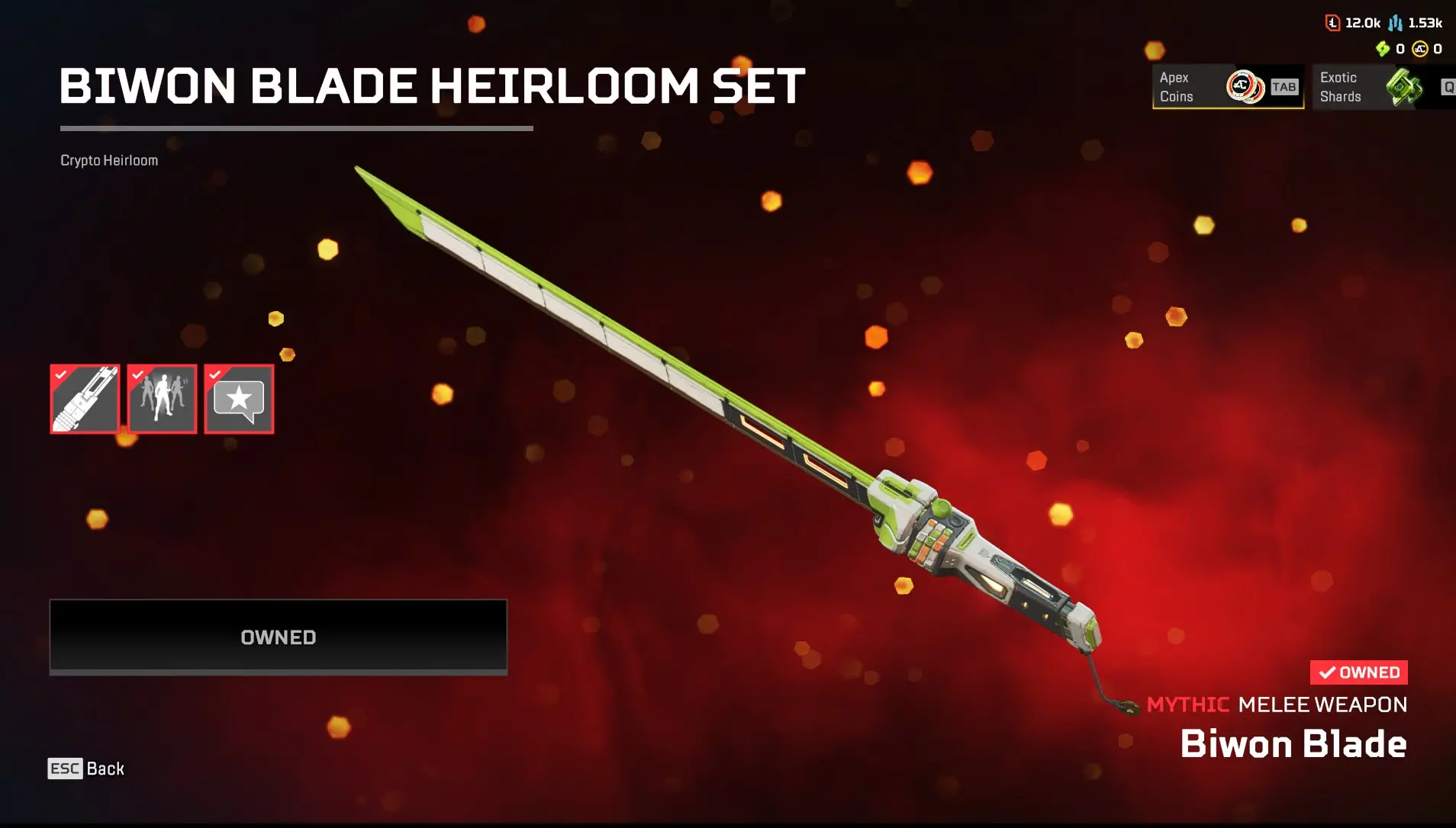 crypto heirloom, 207 lvl, full mail acces, biwon blade - iGV