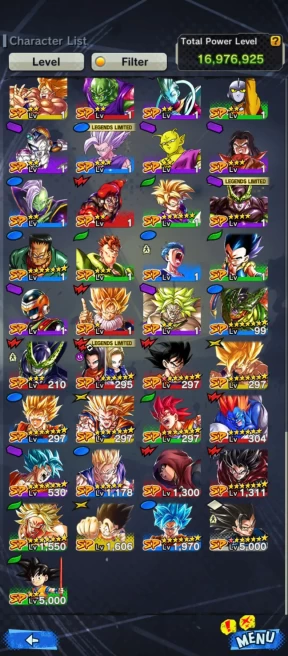 BR332-IOS+Android-3 UL( Cell full Red Star+Gohan)+Have Equipment+Perfect Cell+Android 17,18 Red Star+Beast Gohan