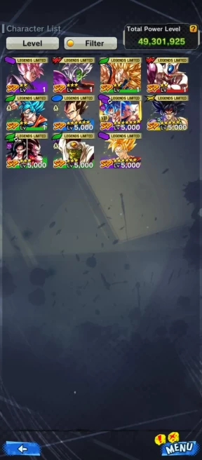 UL Majin Vegeta 8S+UL Turles+ LL(ss Goku+pikkon+bardock+vegeta) Have Equip-ANDROID-IOS-BANDAI (606)