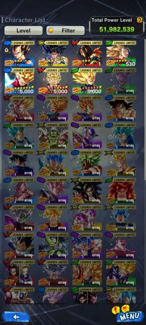LF ss3 Vegeta 13S+Goku daima 10S+Trunk 7S+ss3 Goku+super 17+Sp Majin Kuu FULL+Sp Broly 9S-ANDROID-IOS-BANDAI (608)