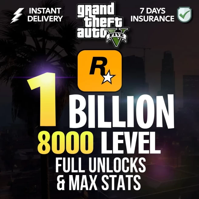 [Rockstar] 1 BILLION $ Total 35 Million Pure Cash + 500 LEVEL + FAST RUN | ALL UNLOCK | MAX STATS | ANTI BAN | # MALE FEMALE ANY