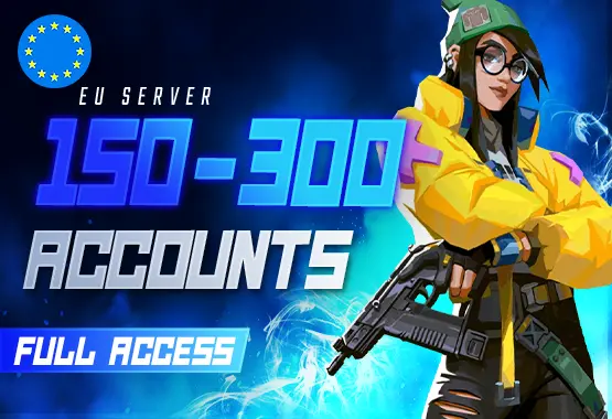 EU | 150-300 SKIN MAIL CHANGEABLE VALORANT PREMIUM ACCOUNTS