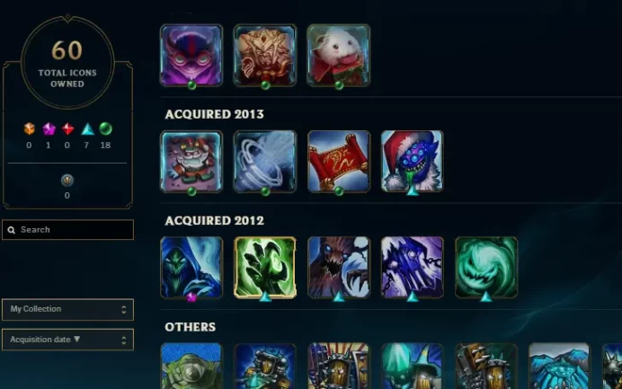 EUW SERVER/91 SKIN/2012 HARROWING ALL OG ICONS/FULL ACCESS/CHANGEABLE MAIL