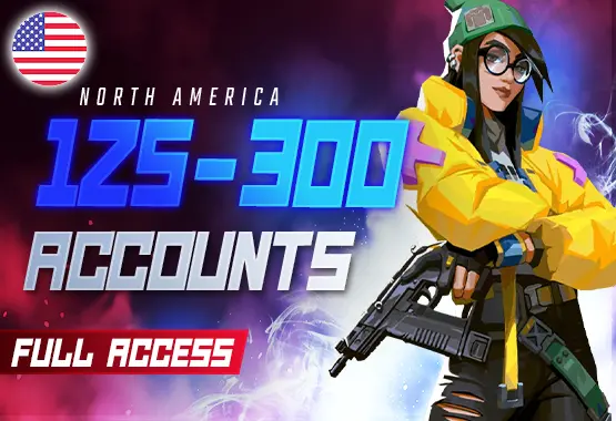 NA | 125-300 SKIN MAIL CHANGEABLE VALORANT PREMIUM ACCOUNTS