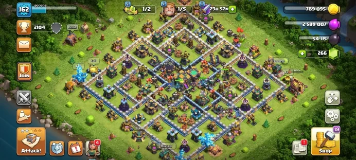 Th 14 / LeveL 162 / Gems 266 / Heroes (56 63 44 42 14) / CN 500 / code 294