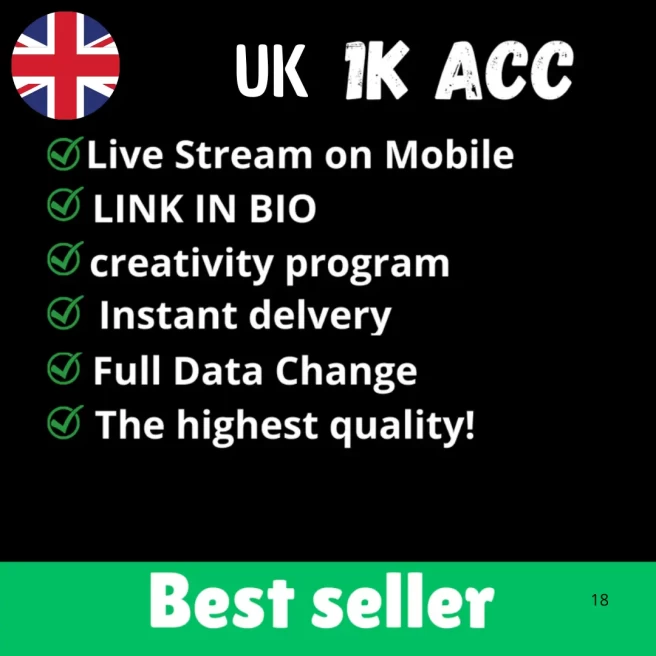 [Auto Delivery] United Kingdom Account 1k Followers Account | We're part of the Creator Rewards Program | Account in Good Standing | Full Access