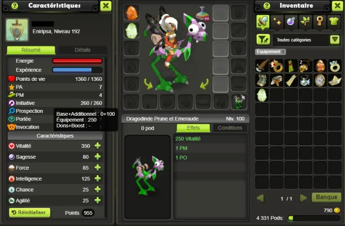 ENI 192 (SKINS/Scroll +100/Mount) Blair !! Never Certificat, 100% Safe.