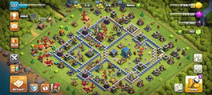 Th 12 / LeveL 137 / Gems 562 / Heroes (56 58 32 30) / CN 2000 / code 360