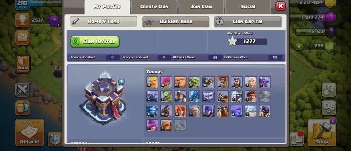 TH 15 | XP 210 | HEROES 52/52/58/55/29 | WAR STAR 1277 | SAFE & AMAZING ACCOUNT | INSTANT DELIVERY 