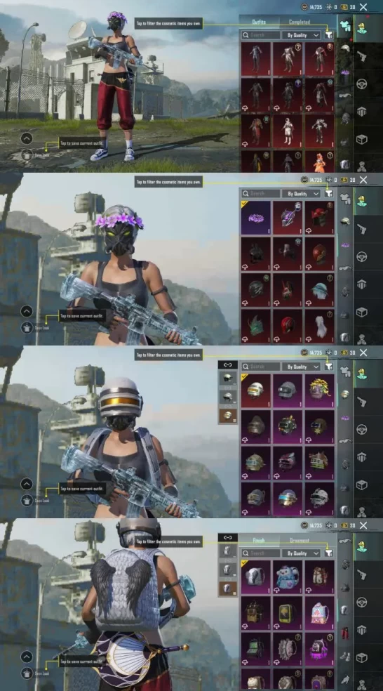 iOS - Android - Level71 - M416 Glacier - M700 Unicorn - Full items - Beutiful Account - Code256
