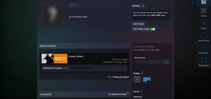  FACEIT_ < 45 Days Warranty>_  2019 Service Medal!!!_Global Offensive Badge, Loyalty Badge, 5Y _NO VAC_555 hrs  `