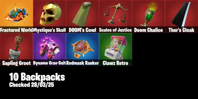 [PC/PSN/XBOX] 10 skins | Galaxia | Mandalorian | Mystique | Doctor Doom | Jennifer Walters | Thor | Groot | Storm | Mancake | -8100 VB
