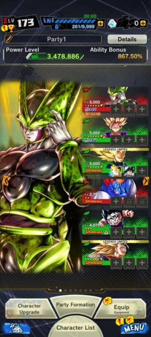 UL Perfect Cell 8S+UL Gohan ss2 8S+ LF ss3 Vegeta 9S+ss3 Goku+Beast Gohan-ANDROID-IOS-BANDAI (632)