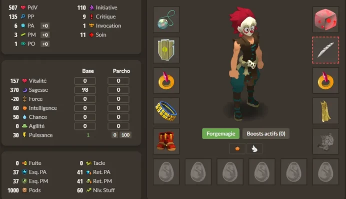 Kourial : Stuff sagesse lvl 50 + Top bonus - Fast Delivery