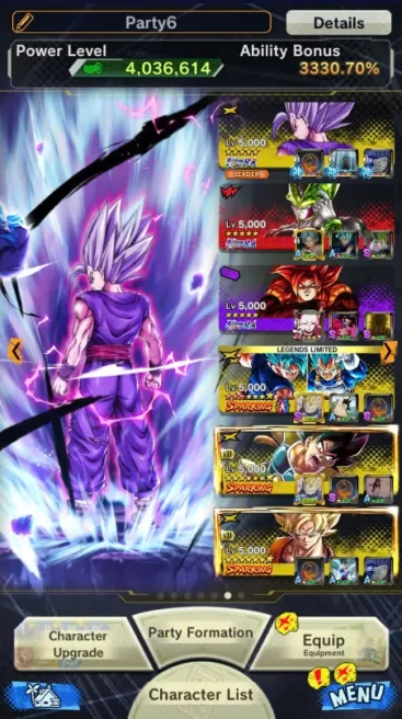 D333-IOS+Android-4 UL(Cell+Beast Gohan+SS4 Gogeta)+30 Legends+Good Equipment+Goku&Vegeta+Zamasu+Gohan&Trunks+Vegtio+SS2 Goku+Broly+Team Gohan