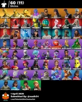[PC] 60 skins | Aerial Assault Trooper | Gold Midas | Gold Brutus | Gold Meowscles | Kymera | Joey | Gear Specialist Maya | Fade | Ronin 