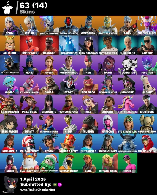 [PC/XBOX] 63 skins | Torin | Mizuki | Renzo the Destroyer | The Foundation | Omegarok | Spectra Knight | Ronin LoqW440