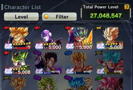 D346-IOS+Android-5 UL(Vegito 10 Red Star+Cell+Majin Vegeta+Hit)+15 Legends+Good Equipment+Have Story+Team Android+Ultimate Gohan+Perfect Cell