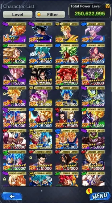 D348-IOS+Android-Good 35 Legends+Good Equipment-Good Team Ready PVP-Trunks Zenkai+Zamsu Zenkai+SS4 Gogeta Zenkai+Vegito+Goku Black+SS2 Goku