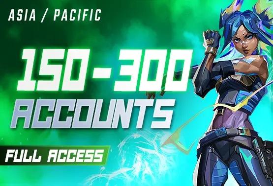 AP | 150-300 SKIN MAIL CHANGEABLE VALORANT ACCOUNTS