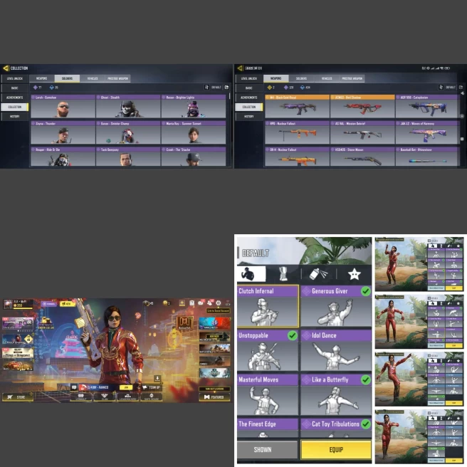 ■Guns: Legend(M4,ASM10) Epic128 ■Skins:All112 ■Dances:All25 ■Only Activision ■Instant Delivery ■UID:7104822635213094913 ■A7023