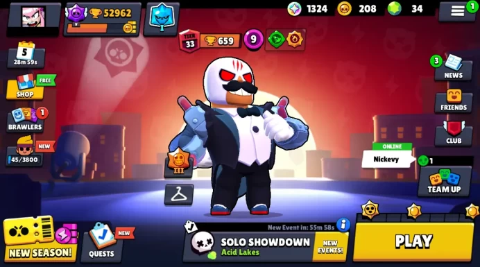 ◆ 86 BRAWLERS ◆ 52k TROPHIES ◆ 132 SKINS ◆ MAX RANK [5]◆7 HYPERCHARGE ◆7 MAX POWER ◆9 LEGENDARY  ◆BT2
