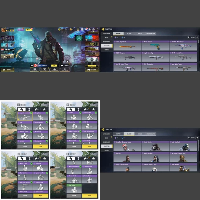 ■Guns: Epic43 ■Skins:28 ■Dances:21 ■Only Activision ■Instant Delivery ■UID:7452379890107482113 ■A7068