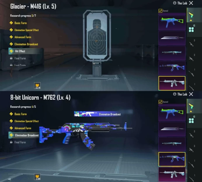   iOS Android - Level73 - M416 Glacier Lvl5 - Set Season 2 Rabbit - Car Upgrade - Mythic High - Code317