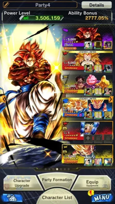 D323-IOS+Android-UL SS4 Gogeta Red Star+Gotenks 10 Red Star+SS3 Goku and Vegeta Zenkai+Super Baby 2+ Have Story+Equipment