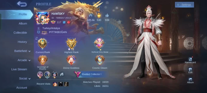 117LVL / 519 SKIN - All Heroes Unlocked + 3 LEGENDS - EPIC BASE + 10LVL CLAN / INSTANT DELIVERY
