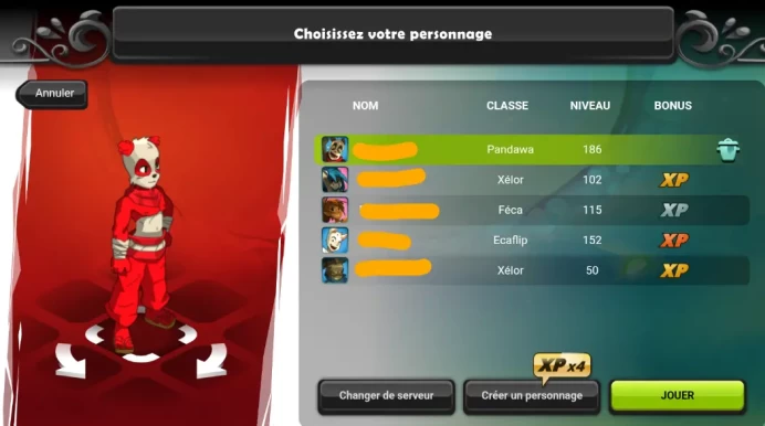 -21€ POUR 24H SEULEMENT !>[ Pandawa LVL 186 Avec Ecaflip Lvl 152 Kelerog ] + Up Manuellement - Jamais Certifie ! safe 100% (Auto Delivery)