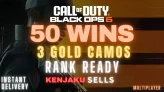  50 Wins + 3 GOLD Camo  | Ranked Ready  LVL 30+ 17 Operators  | some Camos    Compatible with Steam, PSN, Xbox, Battle.net