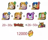 [Android]DBZ Dokkan Battle GLOBAL -The characters in picture + 12000 DS+ 26-50 LR + 20-30 Festival