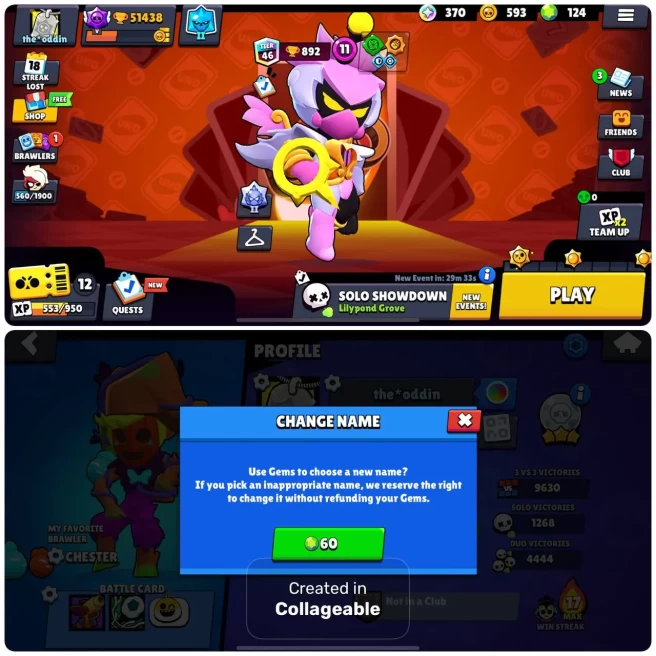 89 BS / 51K Trophies / 35 Max Power / 15 HyperCharge / 140 Skins / 124 Gems
