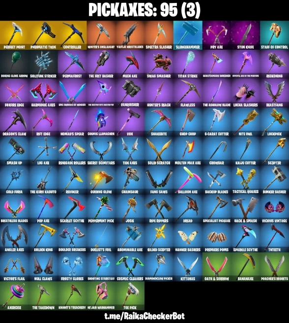 104 skins | Gold Midas | Carbon Commando | Trilogy | The Scientist | Sentinel | Era | Luxe | Hybrid | Spectra Knight | Rox | Vendetta | C