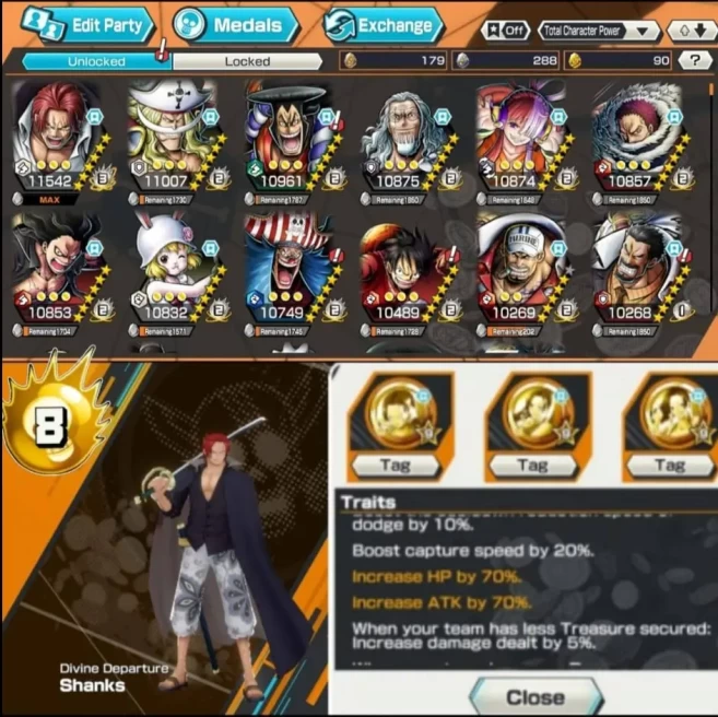 BR468-Shank V4 Full Boost+4 Ex(Akainu+White Beard+Oden)+Good Medal+Sup 150%+New Uta Max+Rayleigh Max+Katakuri Max+Carrot Max+Yasopp+Ben Beckman