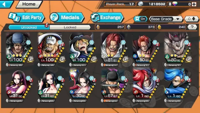 BR469-IOS+Android-5 Ex(Sabo+Kuzan+Shank V4+Akainu+Shank v2)+Good Medal+Nice Item+Jabra+Katakuri Max+New Sanji+Egghead Luffy+Koby+Ichiji+Niji