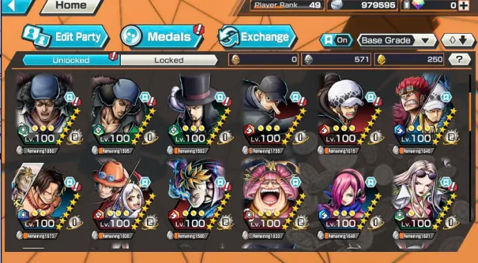 BR475-IOS+Android-Hyber 32+4 Ex Max(Kuzan+Yamato Ace+Kid Law+Big Mom)+Good Medal+Support 158%+Uta v2+Uta v3+Uta v1+King Alber+Carrot+Brook